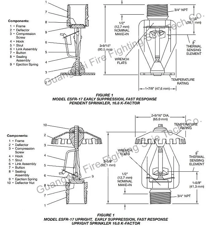 Esfr-17 Pendent/Upright Sprinklers