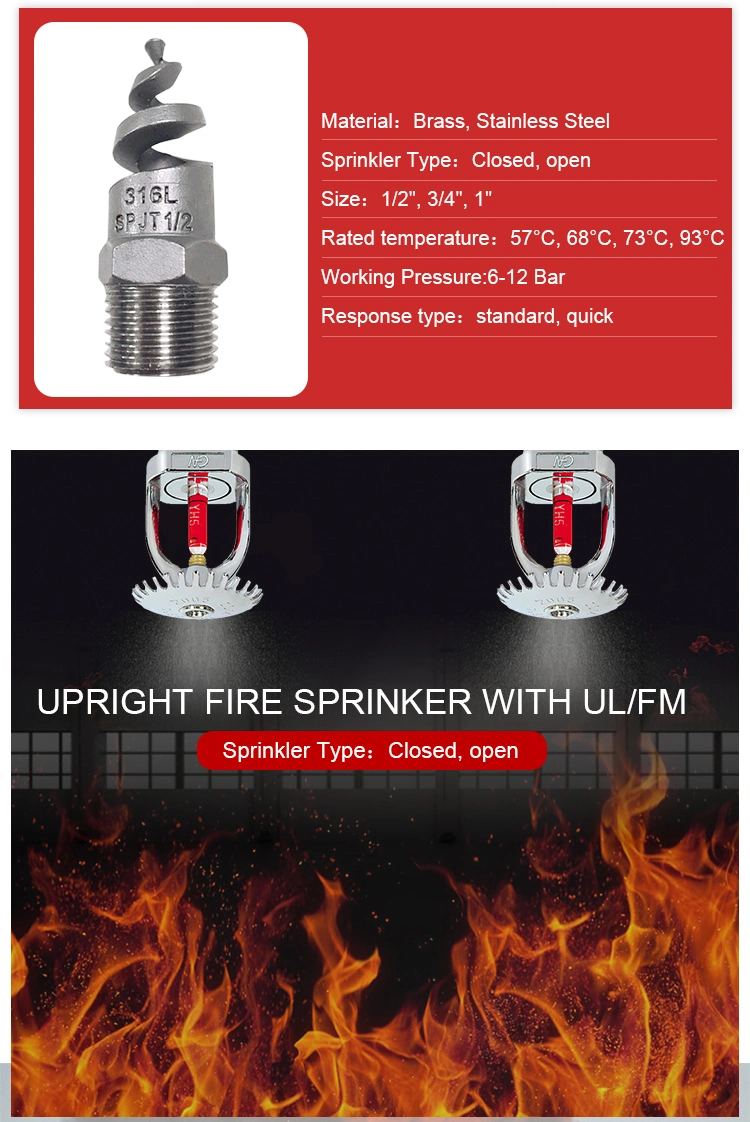 Brand Fire Sprinkler Manufacturer Concealed Powerful Small Fire Sprinkler