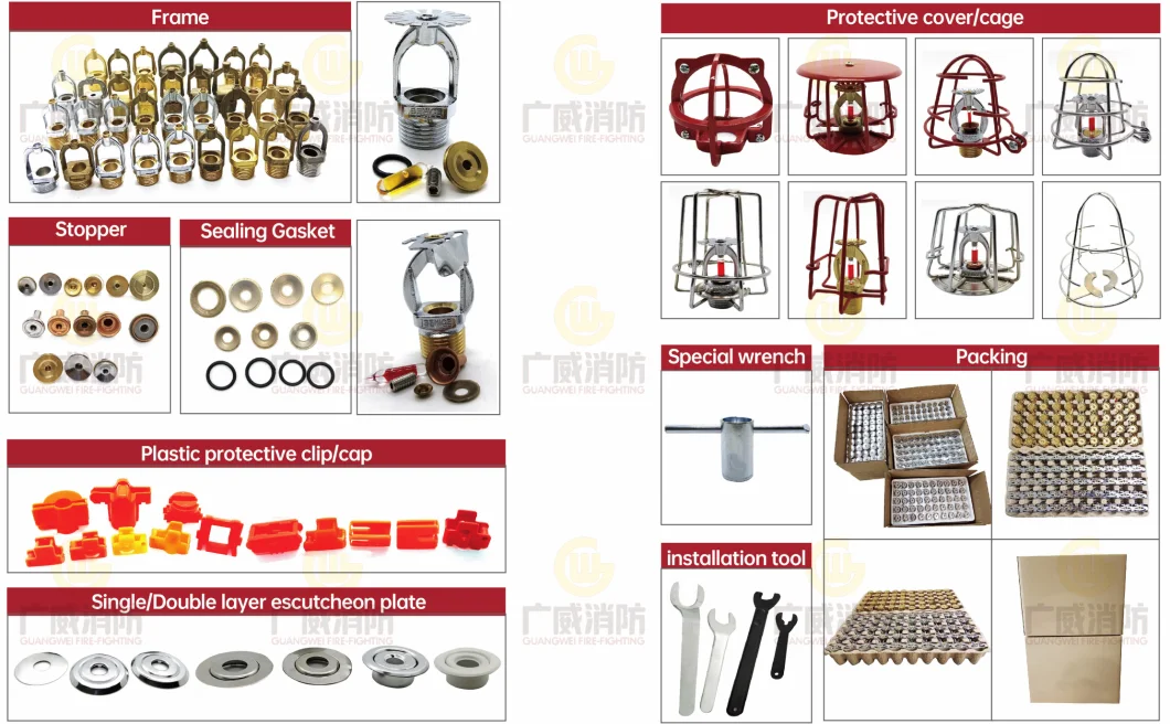 Automatic Fire Extinguishing System Upright High Quality Fire Sprinkler