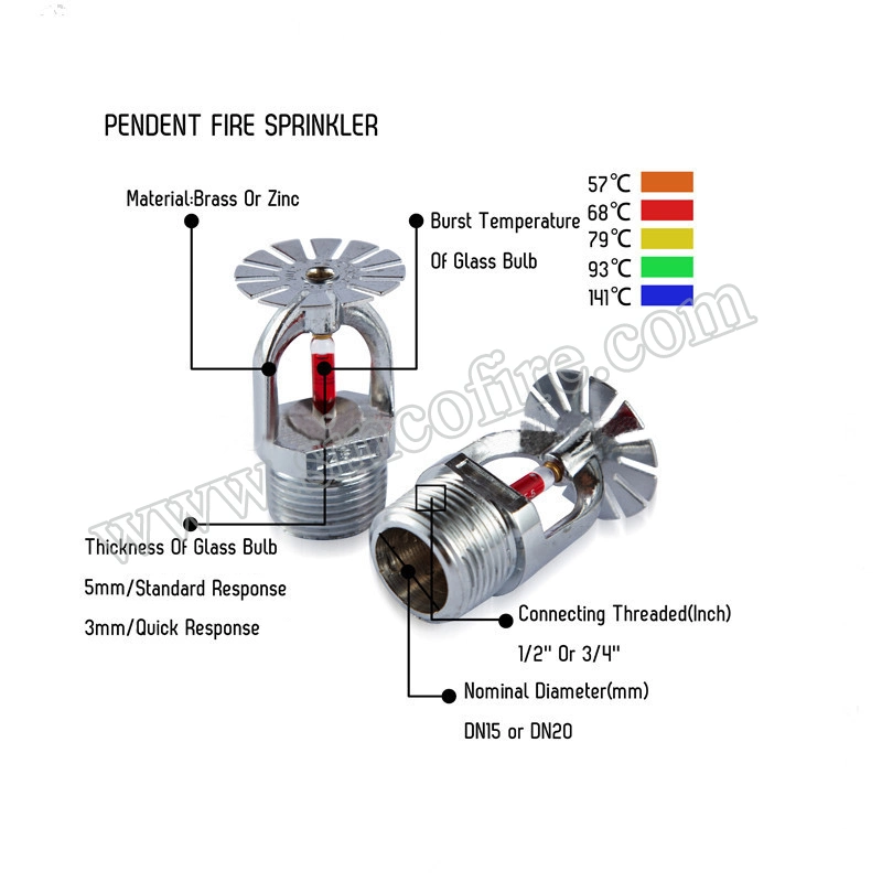 1/2 Inch 68 Degree Sr K5.6 Fire Sprinkler