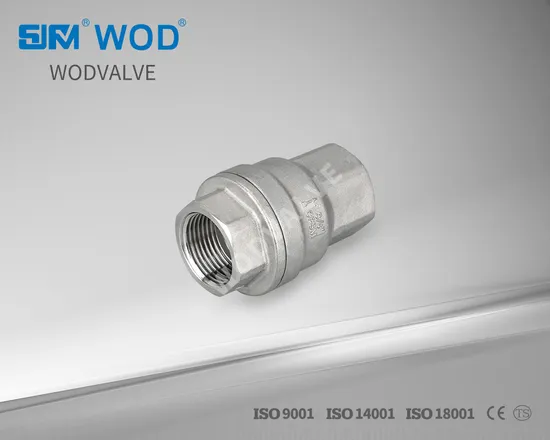 H12 체크 밸브, 수직 스프링 체크 밸브, 스테인레스 스틸